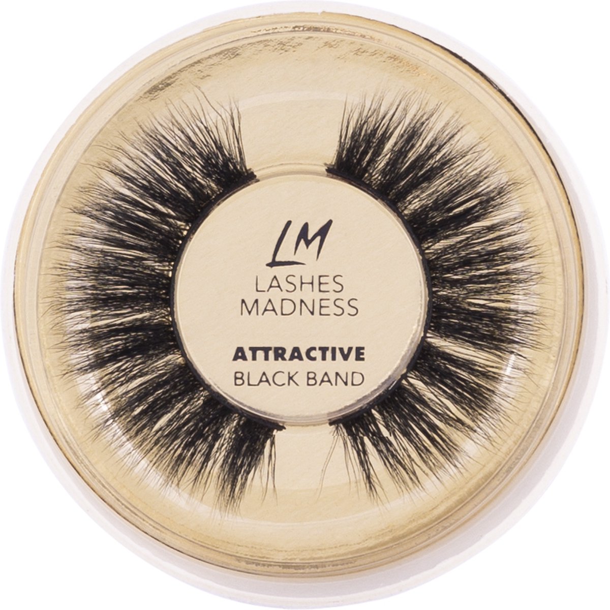 Lashes Madness - ATTRACTIVE - Black Band - Vegan Mink Lashes - Wimpers - Valse Wimpers - Eyelashes - Luxe Wimpers
