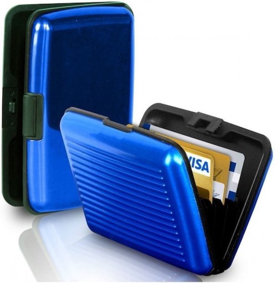 Portemonnee | Pasjeshouder blauw | 10 pasjes | creditcardhouder | mapje voor pasjes | bankpashouder | card holder | card wallet | mannen en vrouwen