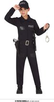Fiestas Guirca Verkleedpak Politie Junior Polyester Zwart Mt 116