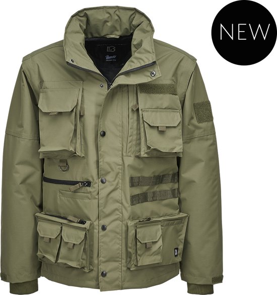Homme - Homme - Moderne - Plein air - Qualité robuste - Matériaux lourds - Plein air - Urbain - Streetwear - Tactique - Veste - Veste supérieure olive