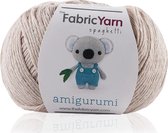 The Fabric Yarn - Amigurumi Garen - Baby Breigaren - 100% Katoen - 1 Stuk - Beige - Slim Cotton Garen - 200 Meter