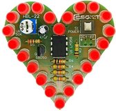 Soldeerset in hartvorm DIY Electronics Kit 4V-6V rode led