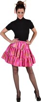 Magic By Freddy's - Jaren 80 & 90 Kostuum - Korte Rok China Zijderoute Vrouw - Roze - Small / Medium - Carnavalskleding - Verkleedkleding
