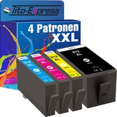 Tito-Express HP 912 XL 4x cartridge alternatief voor HP 912XL OfficeJet Pro 8022 8012 8010 8013 8014 8015 8017 8020 8023 8024 8025