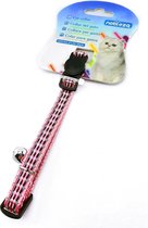 Nobleza kattenhalsband - Kittenhalsband met belletje - Halsband kat veiligheidssluiting - Reflecterend - Roze