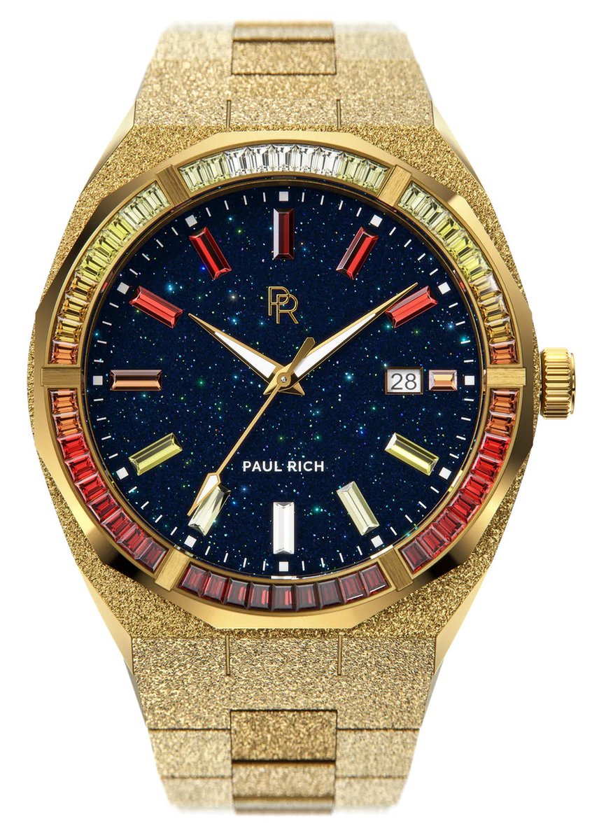 Paul Rich Frosted Midnight Sun Gold MS01-A automatisch horloge 45 mm