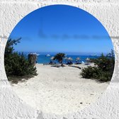 WallClassics - Muursticker Cercle - Bouée de sauvetage - 20x20 cm Photo sur Muursticker