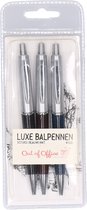 Luxe balpennen | 3 stuks | Met blauwe inkt | Balplen | Pen | School spullen | Kantoor artikelen