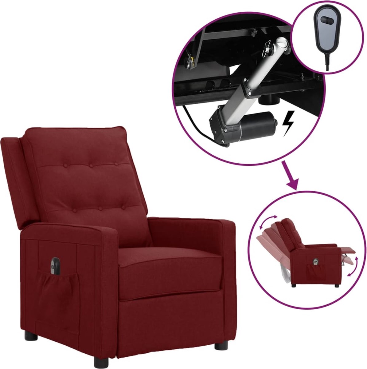 Livingfurn Britt fauteuil draaibaar bordeaux kopen Livingfurn Britt fauteuil draaibaar bordeaux kopen