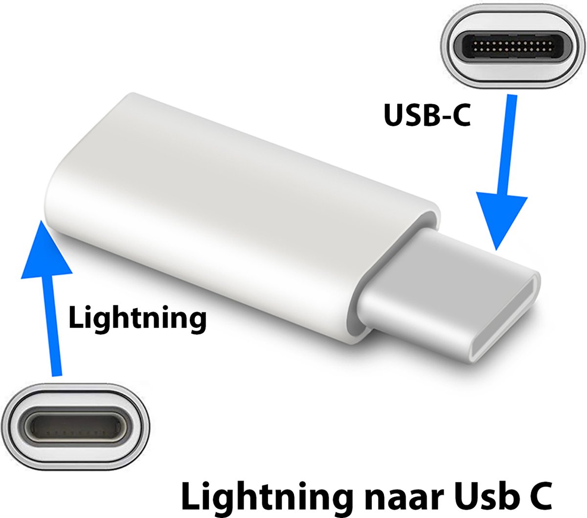 Lot de 2, Adaptateur Staza® Lightning vers USB-C - Design en aluminium  