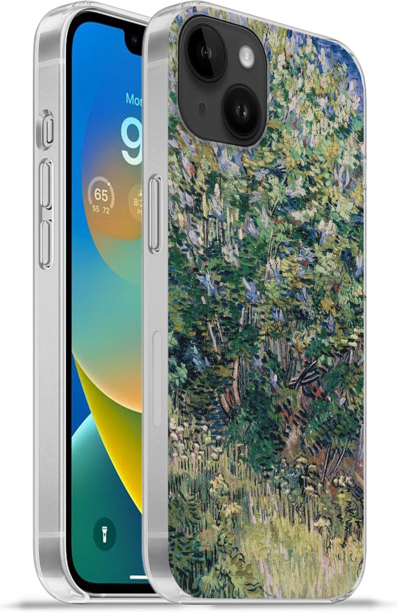Telefoonhoesje Geschikt voor Apple Iphone 14 Plus hoesje - Seringenstruik - Vincent van Gogh - Siliconen Telefoonhoesje Telefoonhoesje