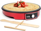 Gadgy Pannenkoekenmaker - Crêpe Maker Ø30CM - Regelbare Thermostaat - 1000W - Spatel en Deegverdeler - Pancake Maker - Pannenkoekenplaat Pannenkoeken