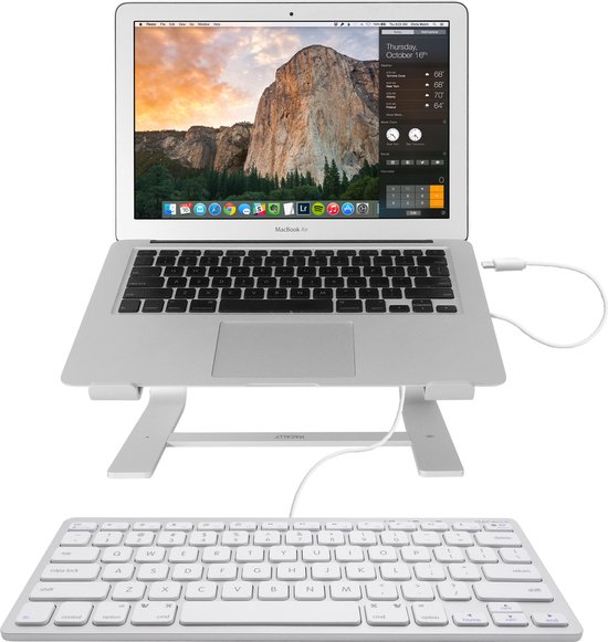 Macally UCSLIMKEYCA, compact USB-C toetsenbord voor Mac, US QWERTY- toetsenblokindeling