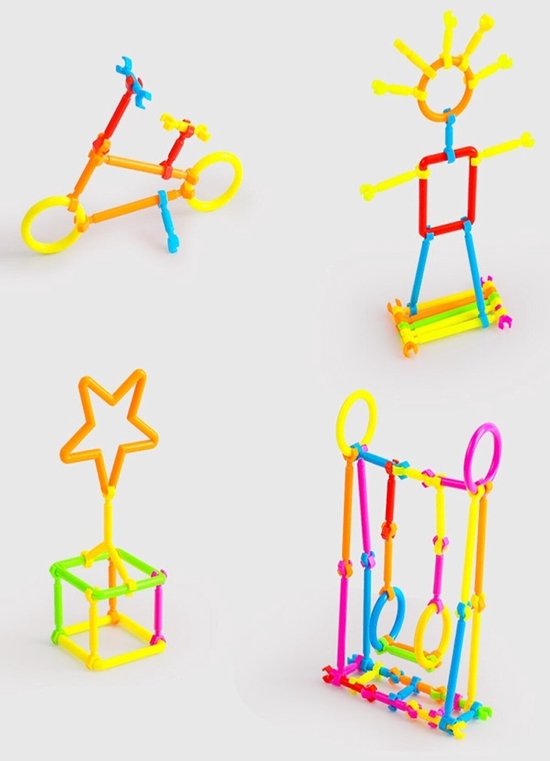 Geometrische Sticks 240 Stuks Legpuzzel Bultak Intelligentie Kleur Perceptie Ontwikkeling Educatief Speelgoed