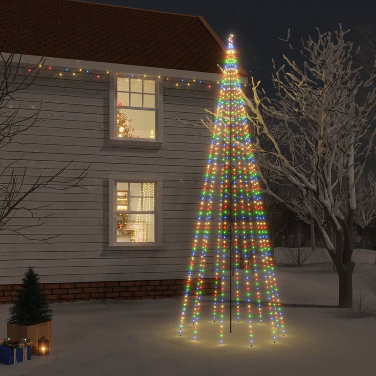 Prolenta Premium - Kerstboom met grondpin 732 LED's meerkleurig 500 cm