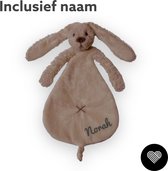 Happy Horse Rabbit Richie Tuttle Cuddle Cloth - Argile - Cadeau Bébé - Y compris le nom