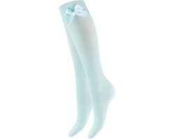 foto van Meisjes Kniekous - Strikje - Mintgroen - Maat 31-34