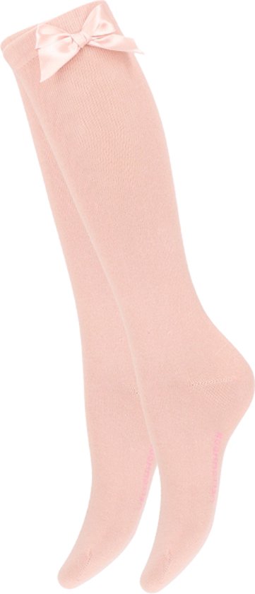 Chaussettes Filles - Noeud - Rose clair - Taille 35-38