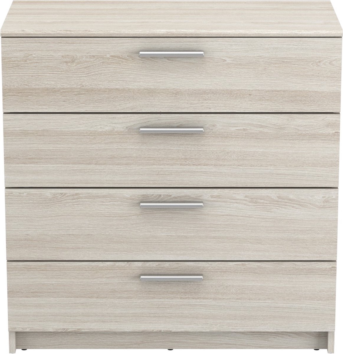 CALICOSY - Ladenkast 4 laden L79,6 cm, lichte houten afwerking - Pricy
