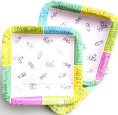 3 pakken met 8 kartonnen bordjes Babyshower Coming Soon pastel - baby - genderreveal - geboorte - zwanger - baby party - bordjes