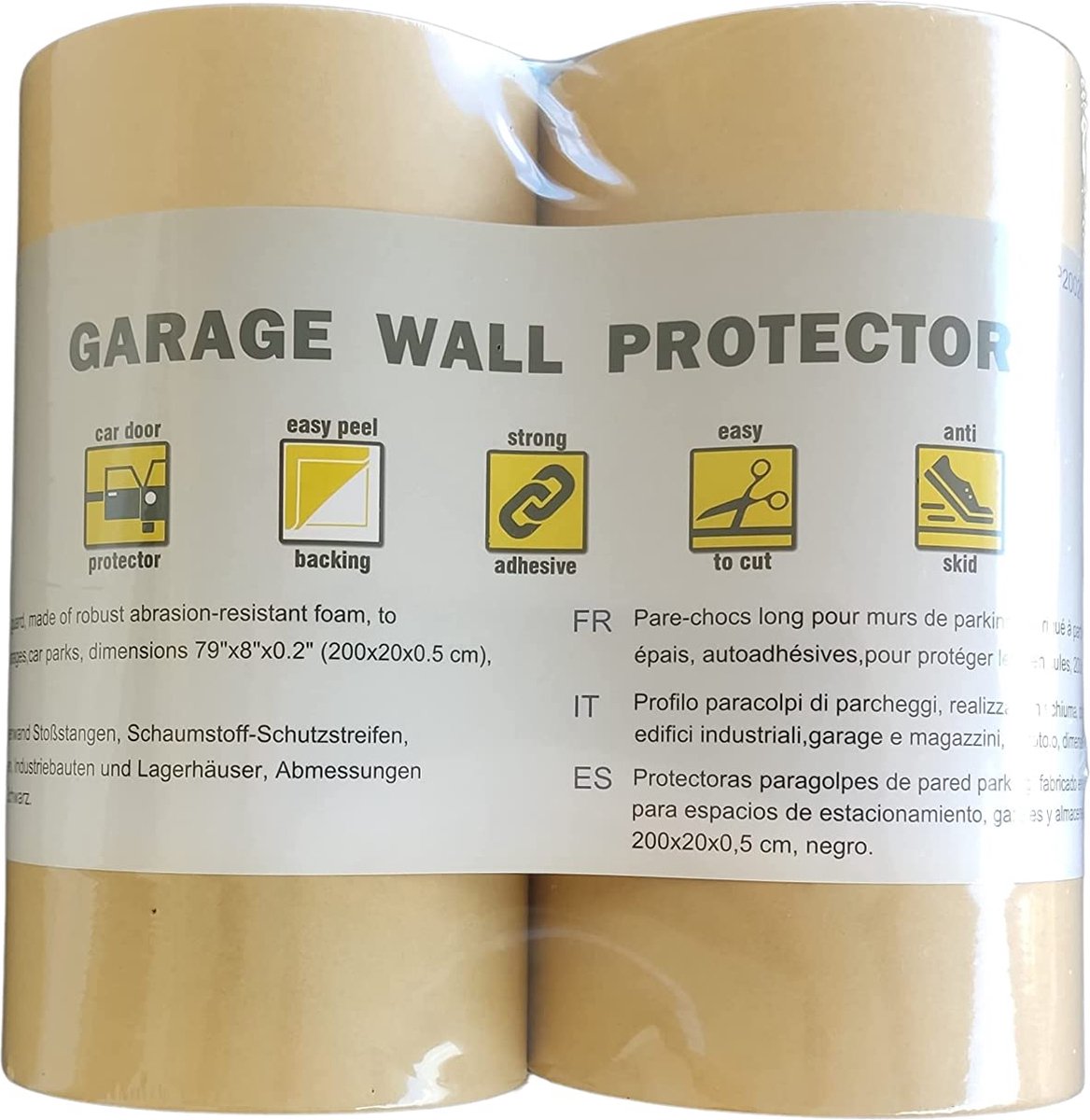 200 cm x 20 cm autodeur protector garage rubber muur guard bumper veiligheid parking - kopen? | Korting tot 17
