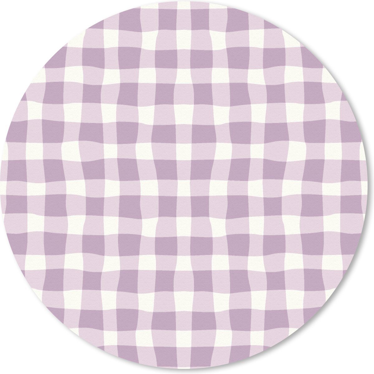 Muismat rond 20x20 cm - Mousepad Pastel - Paars - Patronen - Ronde muismatten