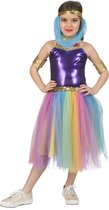 Funny Fashion - 1001 Nacht & Arabisch & Midden-Oosten Kostuum - Suleika Shirley Harem - Meisje - Paars, Multicolor - Maat 164 - Carnavalskleding - Verkleedkleding