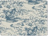 Muismat - Mousepad - Water - Japan - Patroon - 23x19 cm - Muismatten