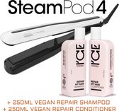 LOREAL SteamPod 4 - Stoomstijltang + Ice 2 x repair My Hair Shampoo En Conditioner