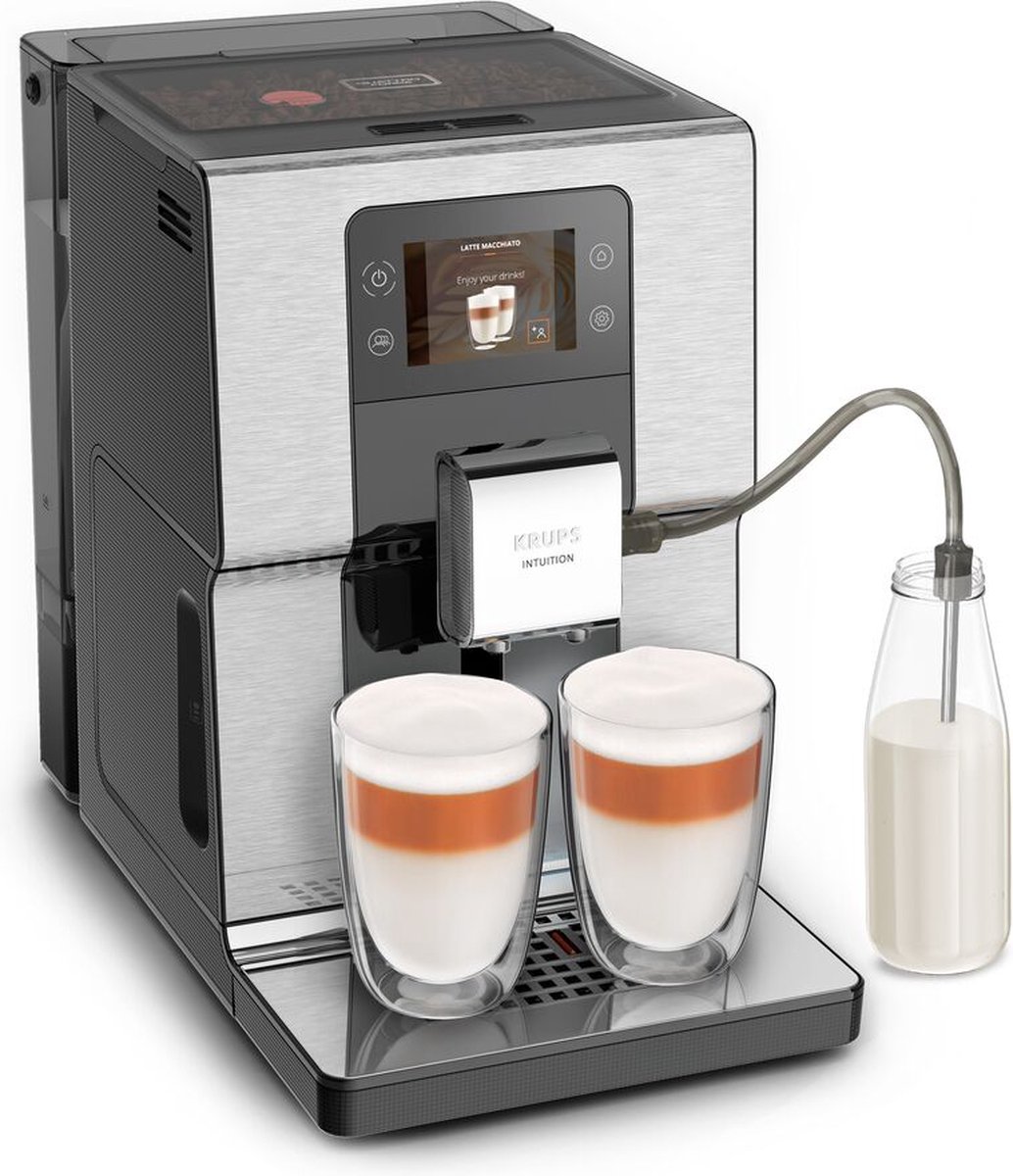 Bol.com Krups Intuition Experience EA876D - Volautomatische espressomachine - RVS aanbieding