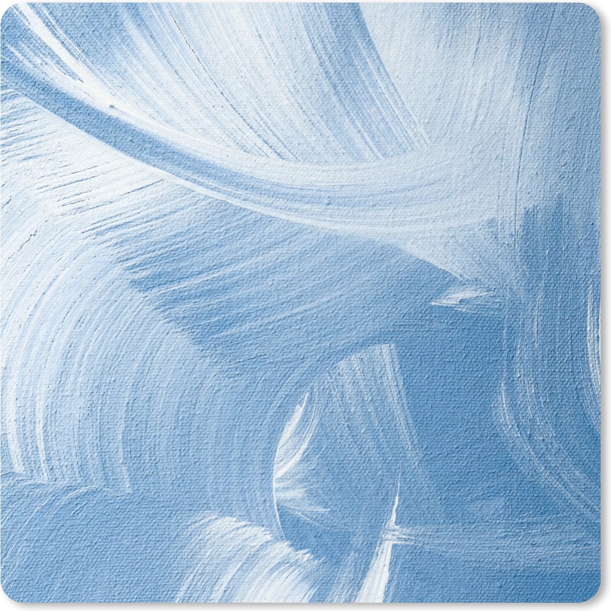 Muismat 30x30 cm - Mousepad Acrylverf - Blauw - Design - Muismatten