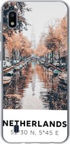 Geschikt voor Samsung Galaxy A10 hoesje - Nederland - Amsterdam - Gracht - Herfst - Siliconen Telefoonhoesje