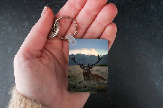 Porte-clés - Cerf - Pâturage - Bois - Distribution de cadeaux - Plastique