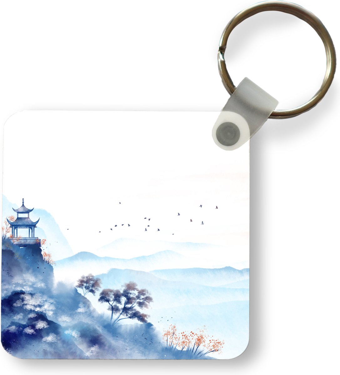 Sleutelhanger - Uitdeelcadeautjes - Schilderij - Olieverf - Natuur - Plastic
