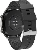 Strap-it Smartwatch bandje 22mm - extreme siliconen horlogeband geschikt voor Samsung Galaxy Watch 1 46mm / Galaxy Watch 3 45mm / Gear S3 Classic & Frontier - Amazfit GTR 47mm / GTR 2 / GTR 3 & 3 Pro / GTR 4 - OnePlus Watch - zwart