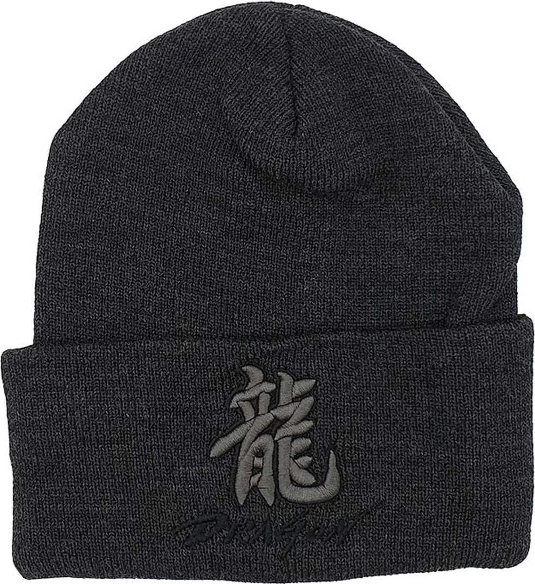 Lauren Rose - Chinese Dragon Sign Beanie - One Size - Muts - Donker Grijs