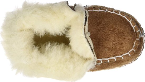 Playshoes Pantoufles femmes Enfants - Marron - 0-9 mois - Taille 16-17 - Pantoufles Enfants - Chaussons Bébé - Cadeau Maternité - Cadeau
