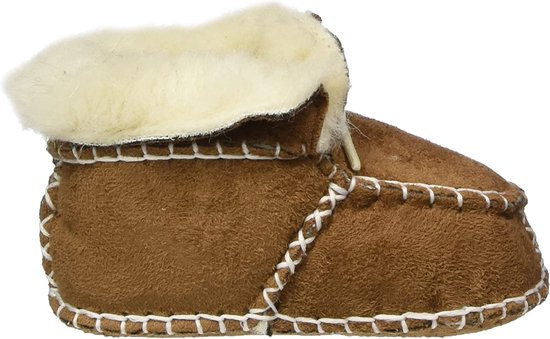 Playshoes Pantoufles femmes Enfants - Marron - 0-9 mois - Taille 16-17 - Pantoufles Enfants - Chaussons Bébé - Cadeau Maternité - Cadeau