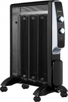 Oneiro's luxe elektrische radiator Mica zwart 1500W laag verbrui LxDxH: 51 x 27 x 62 cm - ECO infrarood kachel - - infrarood verwarmingspaneel - elektrische verwarming - waninfrarood verwarming - infrarood paneel - infrarood kachel -