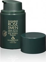 Aqua active face cream Rose For Men | Verzachtende dag-/nachtcrème voor mannen met bamboe extract, olijfolie en 100% natuurlijke Bulgaarse rozenolie en rozenwater