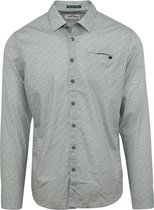 No Excess - Overhemd Patroon Respo Groen - Heren - Maat L - Modern-fit