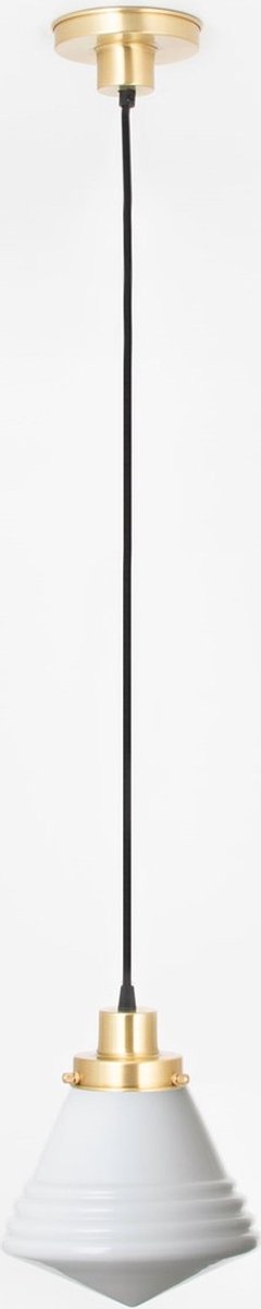 Hanglamp aan snoer Luxe School Small 20's Messing - Art Deco Trade
