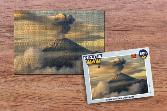 Puzzel Rook uit een vulkaan - Legpuzzel - Puzzel 500 stukjes
