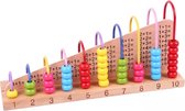 Houten Telraam met sommetjes - Montessori Speelgoed - Telraam rekenen - Rekenrek - Duurzaam - Cadeautip