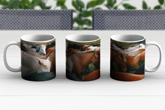 Mug - Mug à café - Paarden - Animaux - Animaux - Mugs - 350 ML - Tasse - Mugs à café - Mug à thé