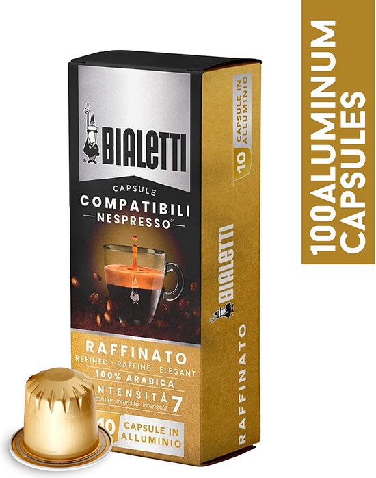 Bialetti Raffinato - Nespresso Compatible Capsules - 10 x 10st | bol.com