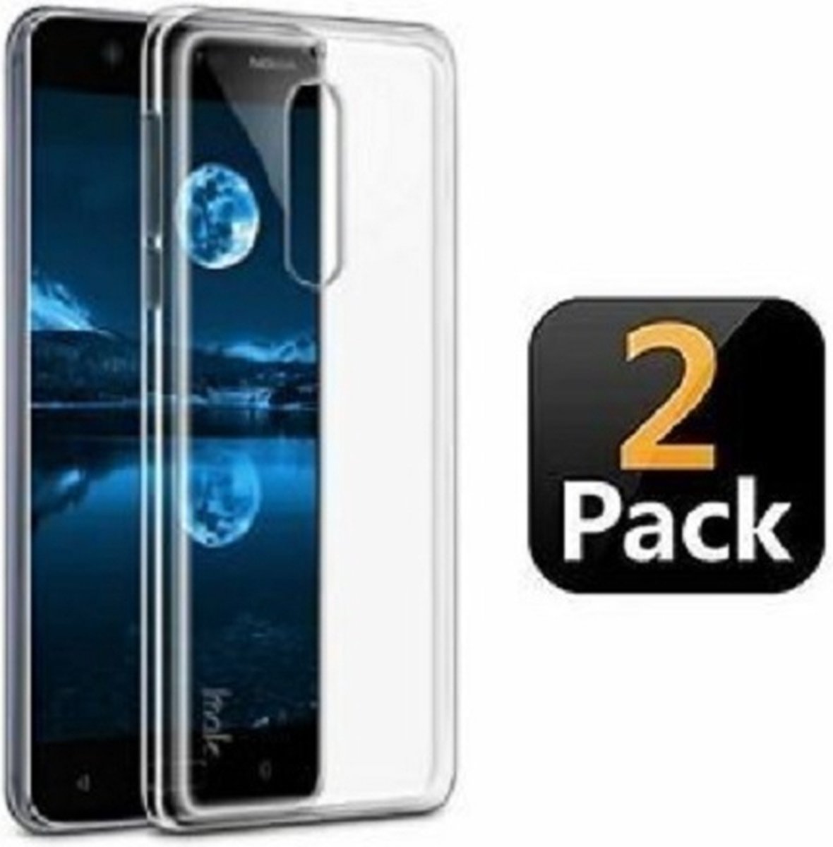 Nokia 5 2017 Hoesje Siliconen TPU Transparant 2x