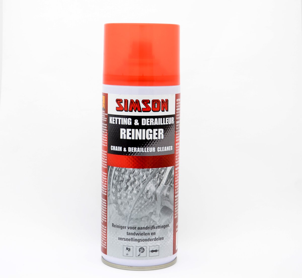 Simson Ketting- en derailleurreiniger spray - 400ml - Voor fiets, brommer en motorfiets onderhoud