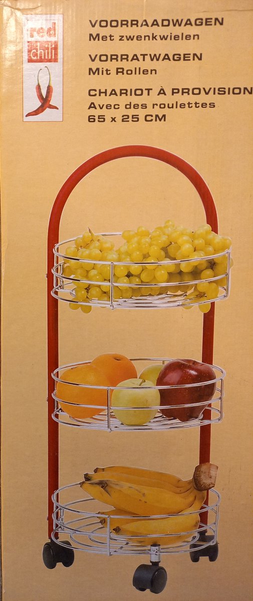 Voorraadwagen met zwenkwielen - Keukentrolley - Ideale keuken opberger