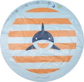 Tapis Arroseur d'Eau Swim Essentials - Rayé Oranje/ Blauw - Imprimé Requin - Ø 150 cm
